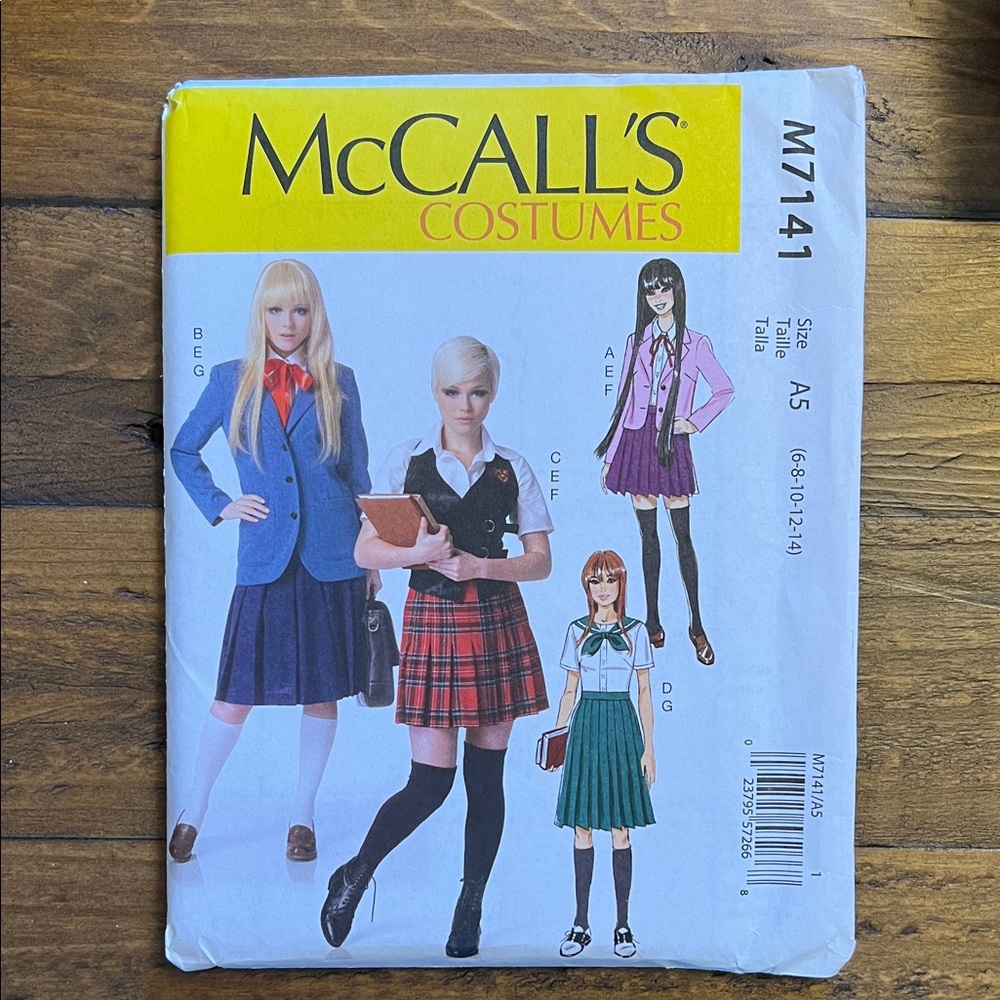 HARD TO FIND‼️‼️ Clueless The Craft Movie School Uniform Costume Pattern